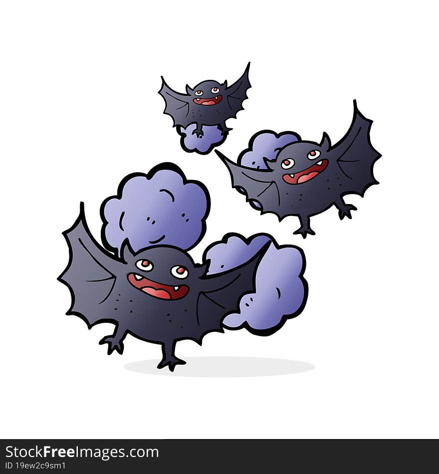 cartoon vampire bats