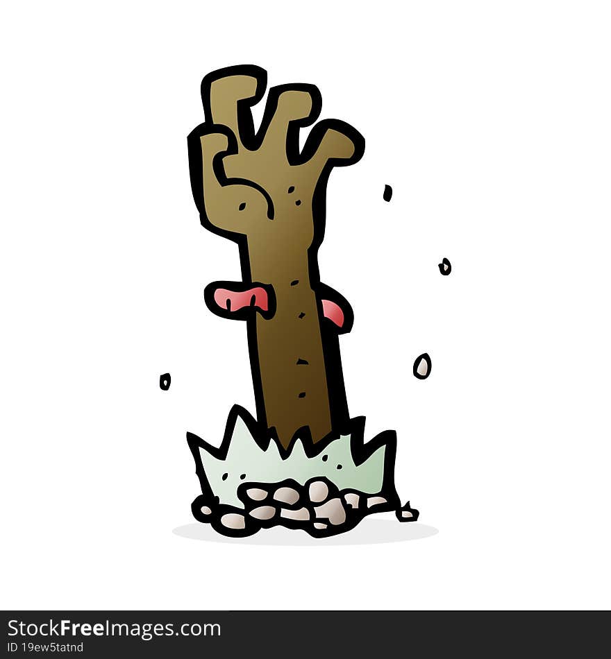 Cartoon Zombie Hand