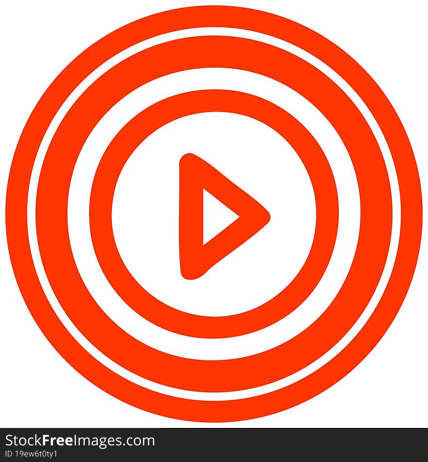 play button circular icon