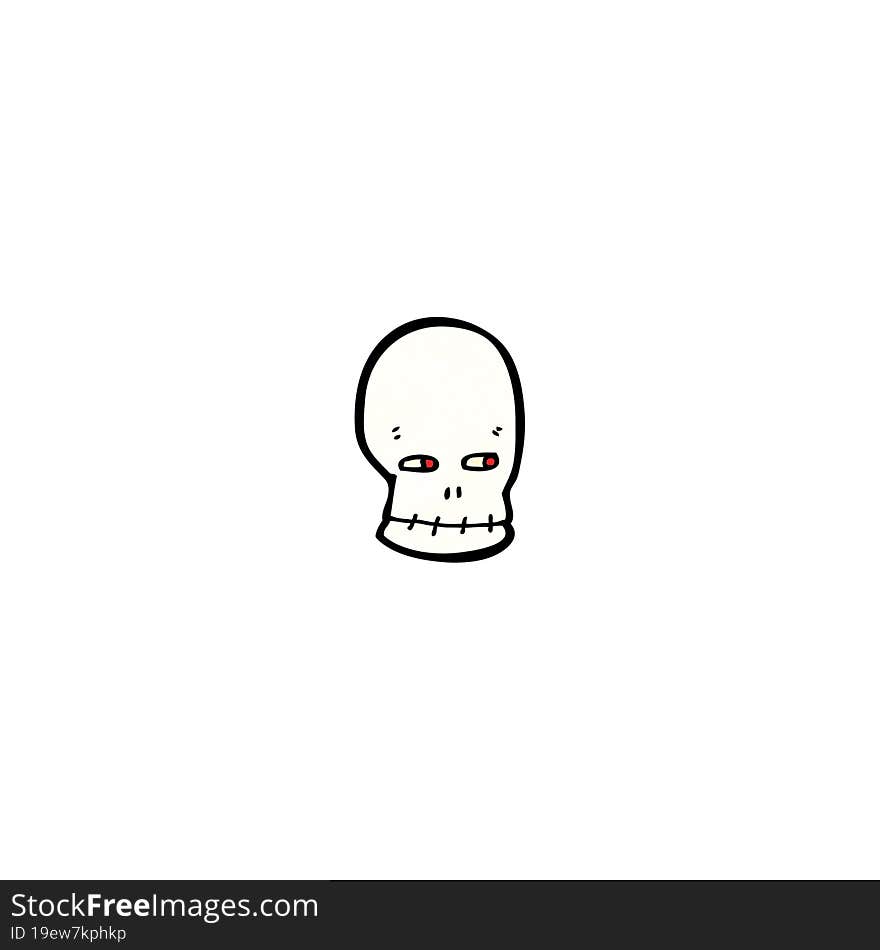 cartoon skull symbol