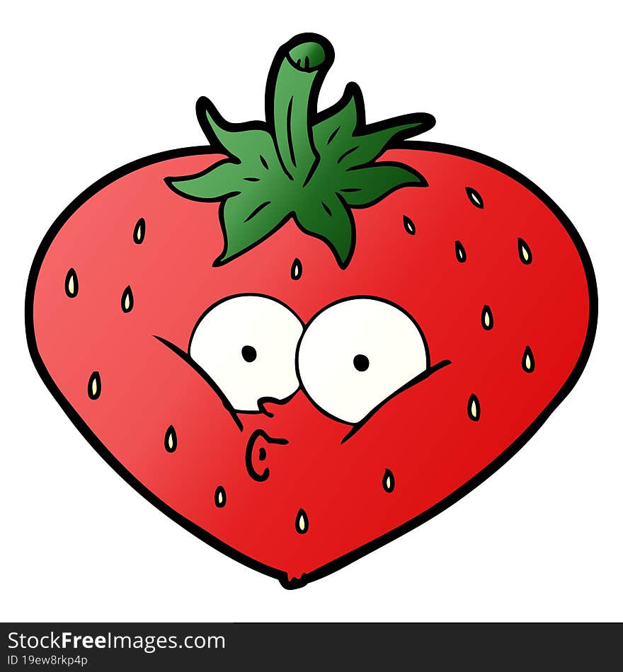 cartoon strawberry. cartoon strawberry