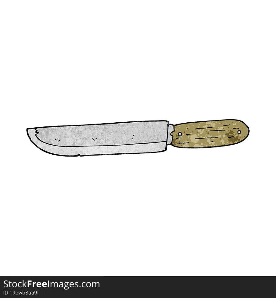 Textured Cartoon Knife