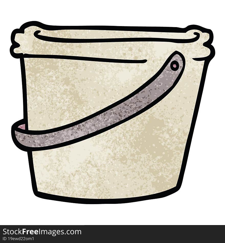 Cartoon Doodle Bucket