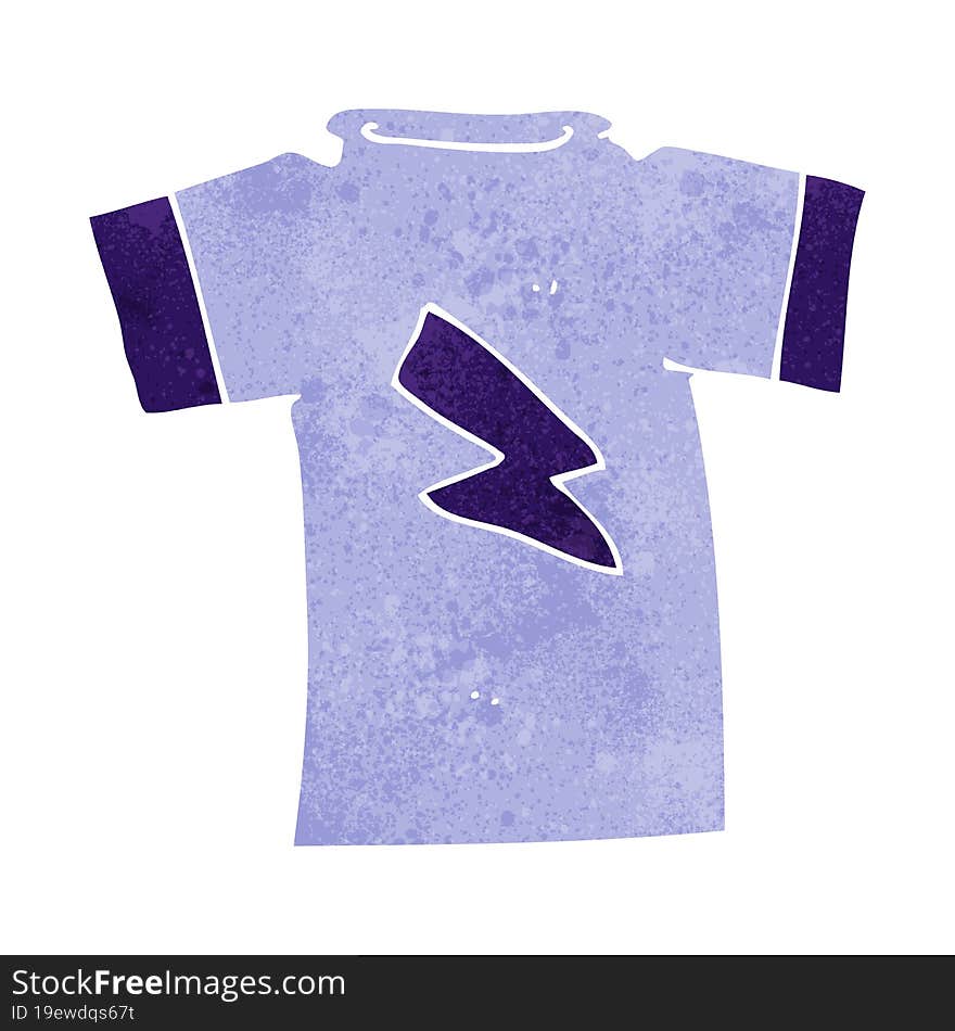 cartoon t shirt with lightning bolt