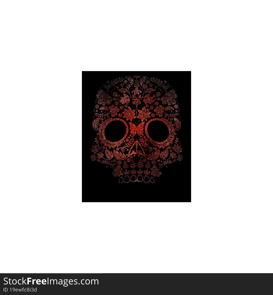 day of the dead skull