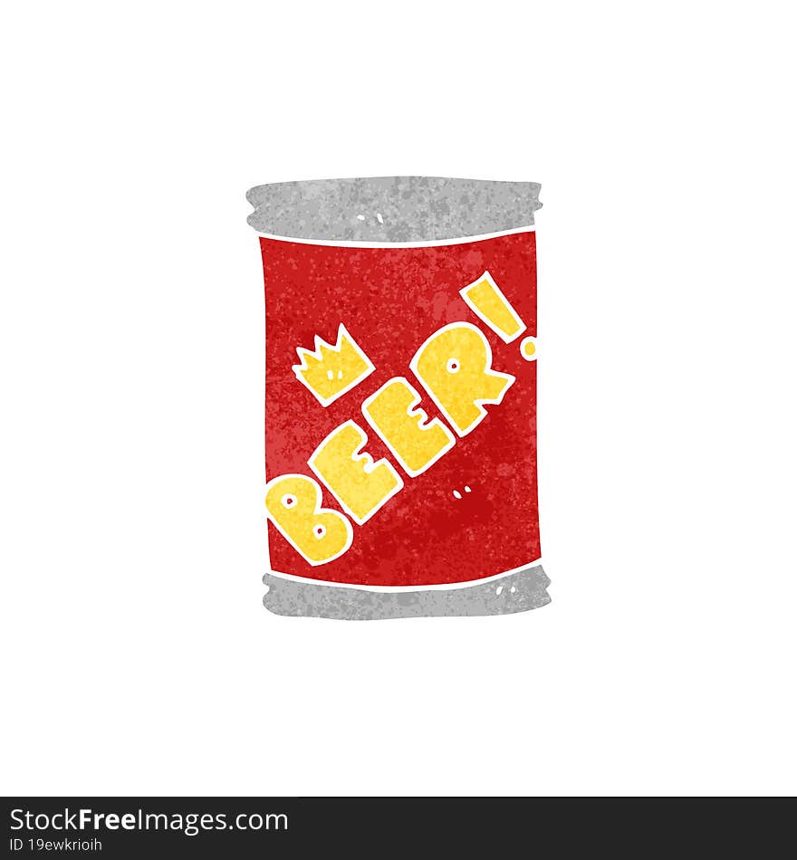 Cartoon Beer Can