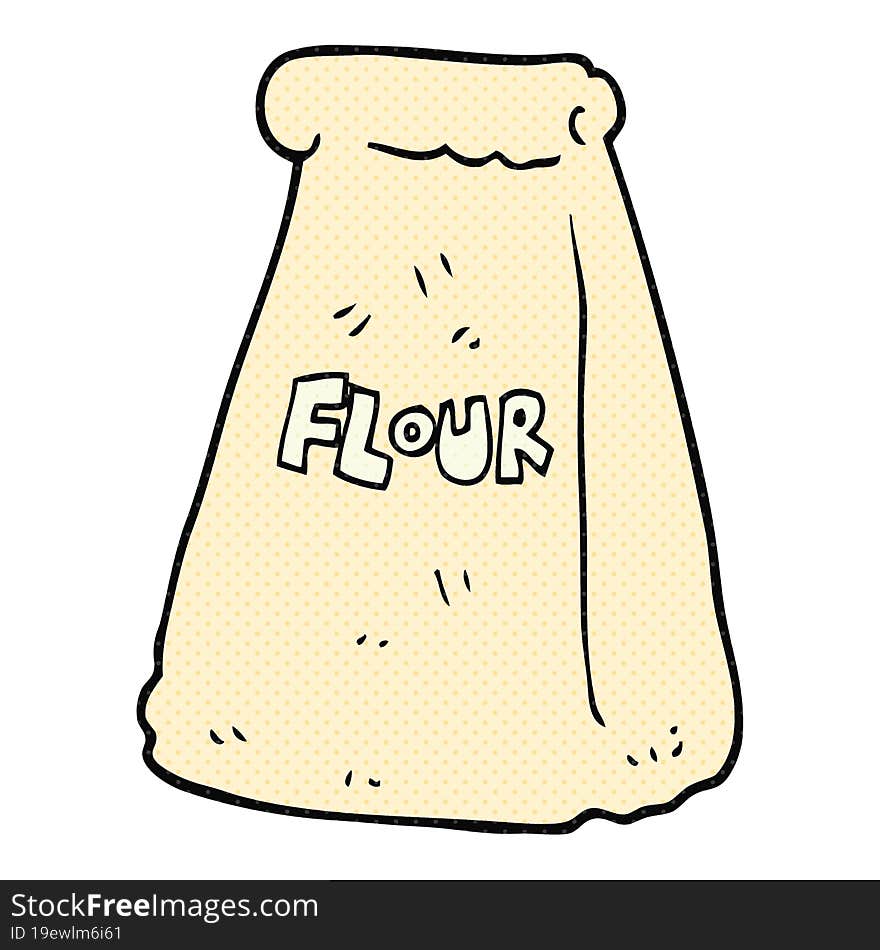 cartoon bag of flour