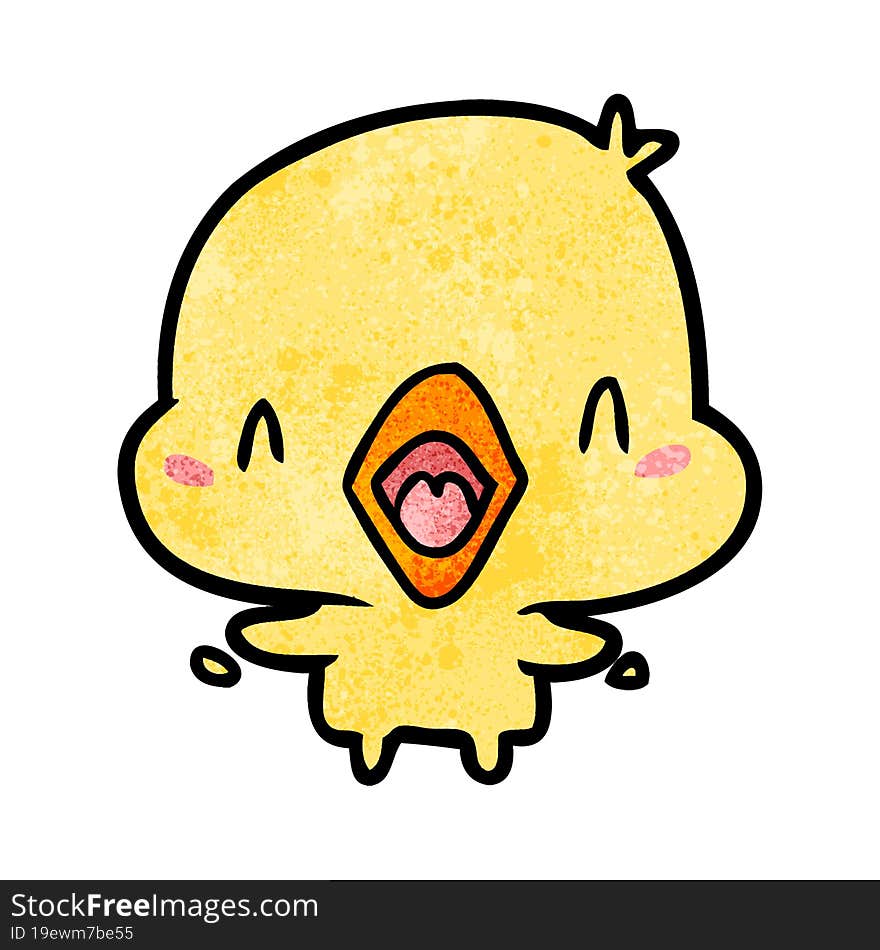 cartoon happy bird. cartoon happy bird