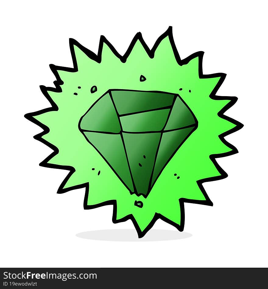 cartoon emerald