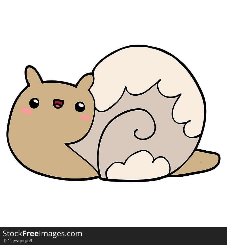 cute cartoon snail