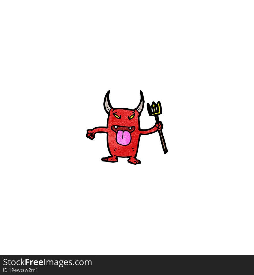 cartoon little devil