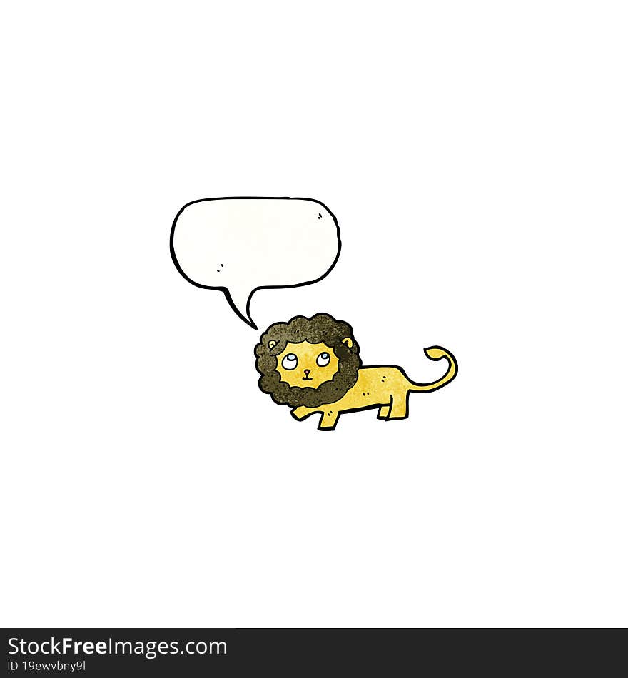 cartoon lion