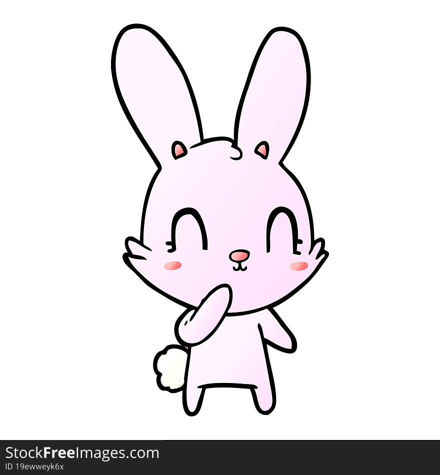 cute cartoon rabbit. cute cartoon rabbit