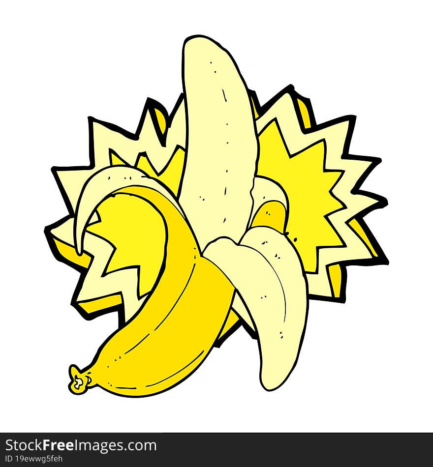 cartoon banana symbol