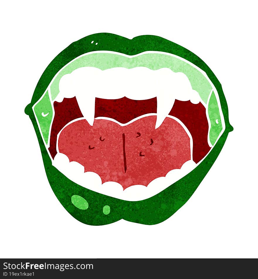 Cartoon Vampire Mouth