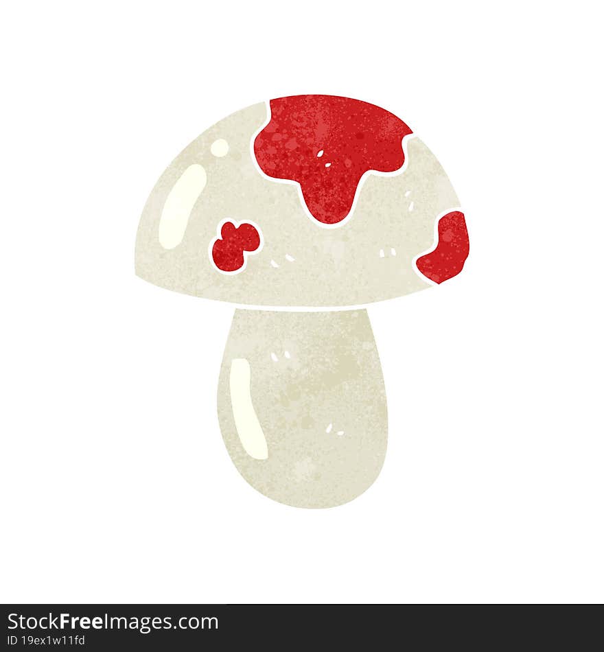 Retro Cartoon Toadstool