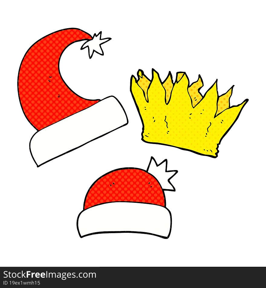 Cartoon Christmas Hats