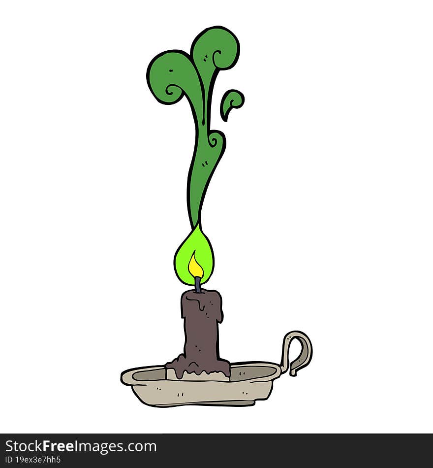 Cartoon Spooky Candlestick