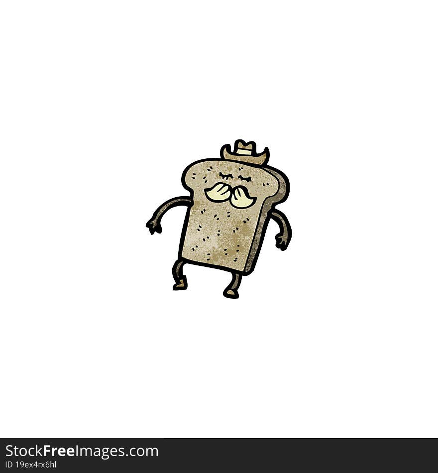 bread cartoon character