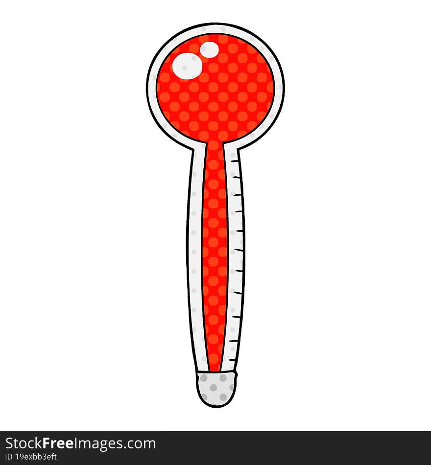 cartoon thermometer. cartoon thermometer