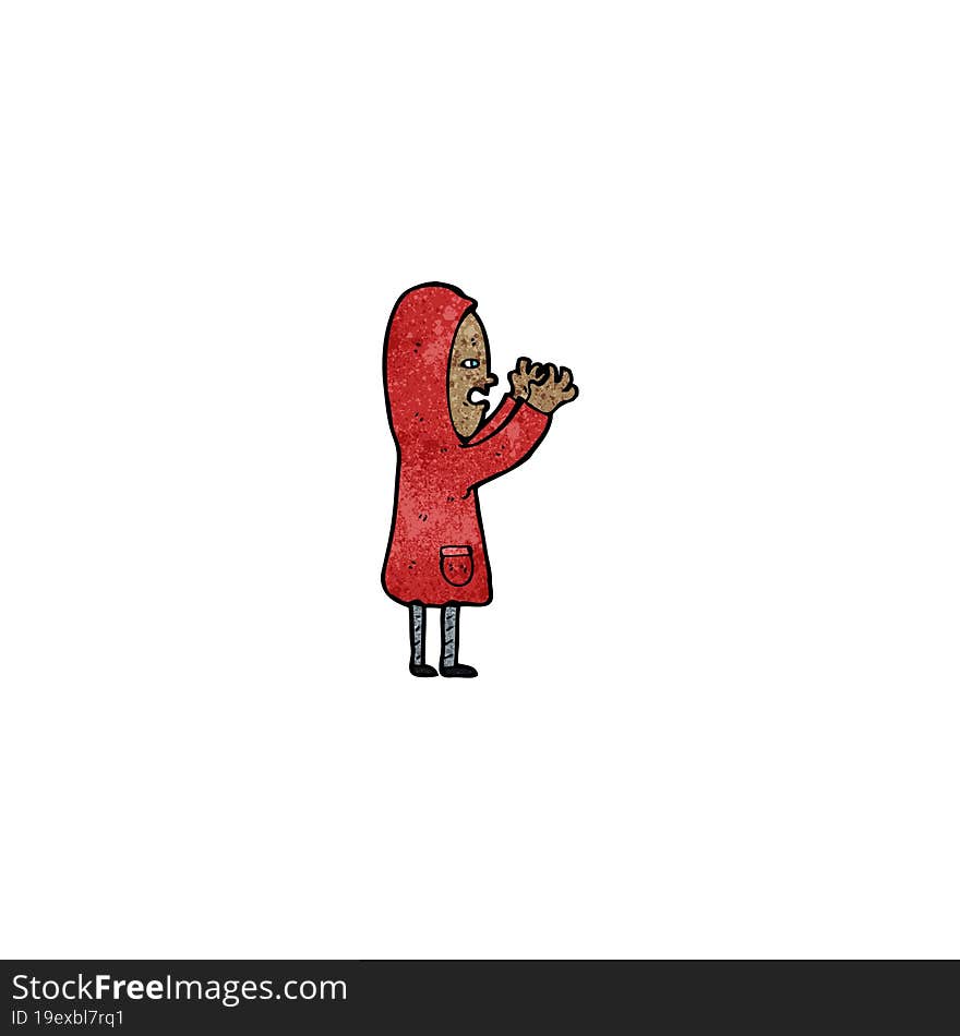 cartoon boy in coat