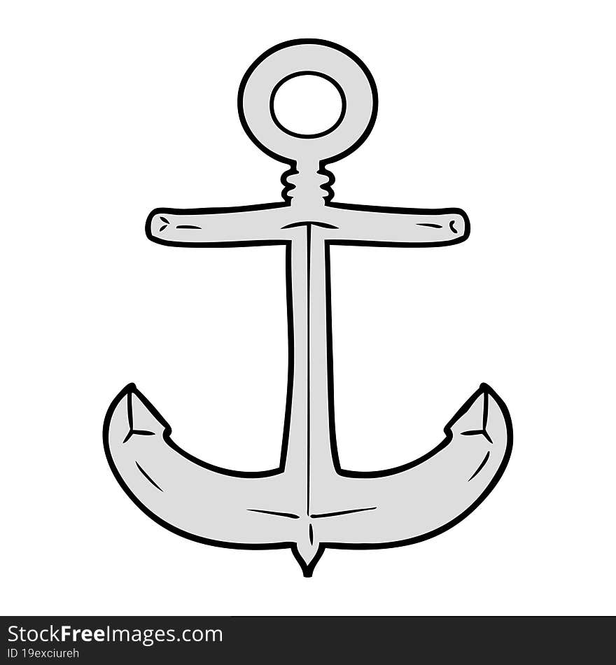 cartoon anchor. cartoon anchor