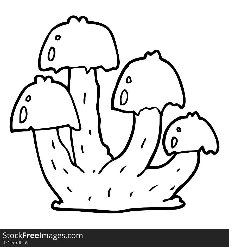 Cartoon Mushrooms