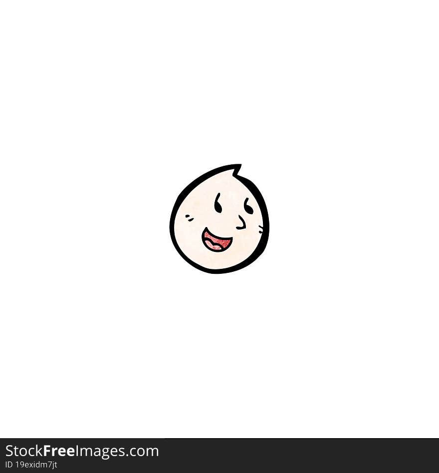 cartoon happy face symbol