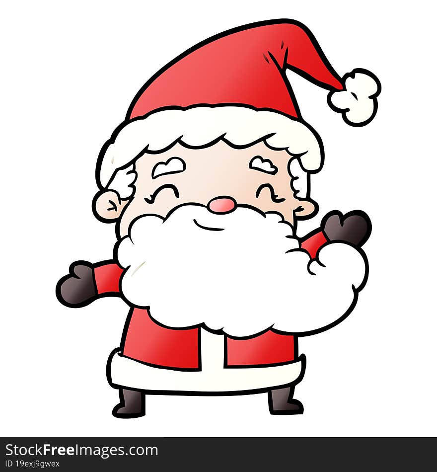 cartoon santa claus. cartoon santa claus