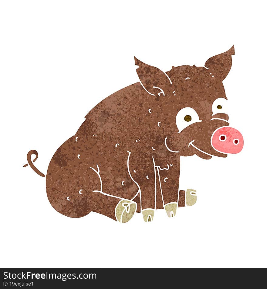 Cartoon Happy Pig