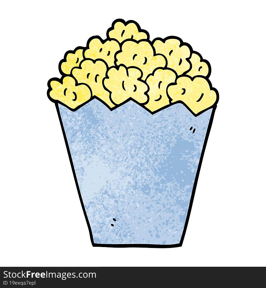 Cartoon Doodle Popcorn