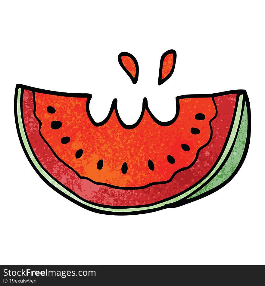 cartoon doodle watermelon