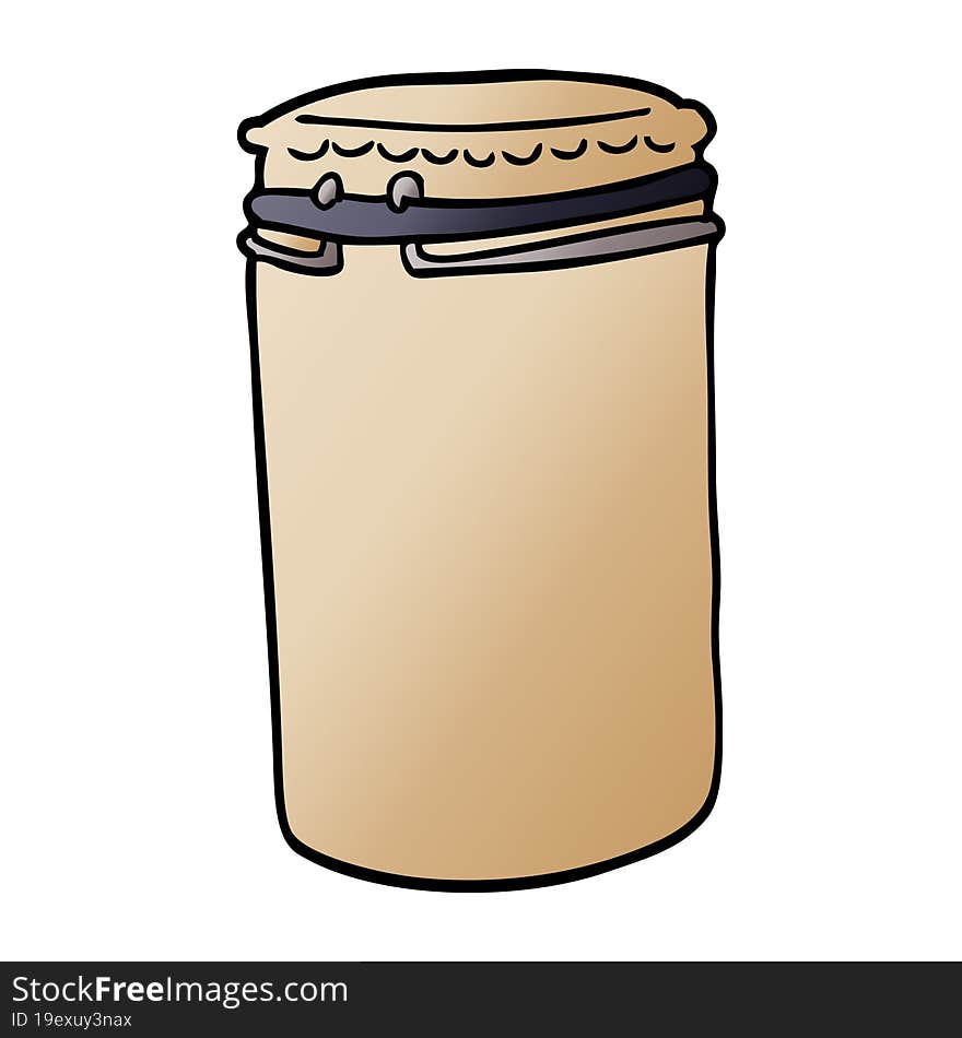 Cartoon Doodle Storage Jar