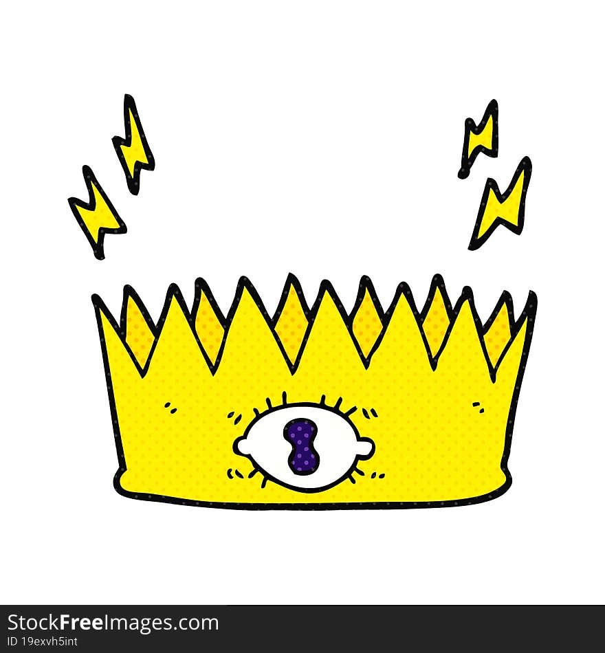 cartoon magic crown