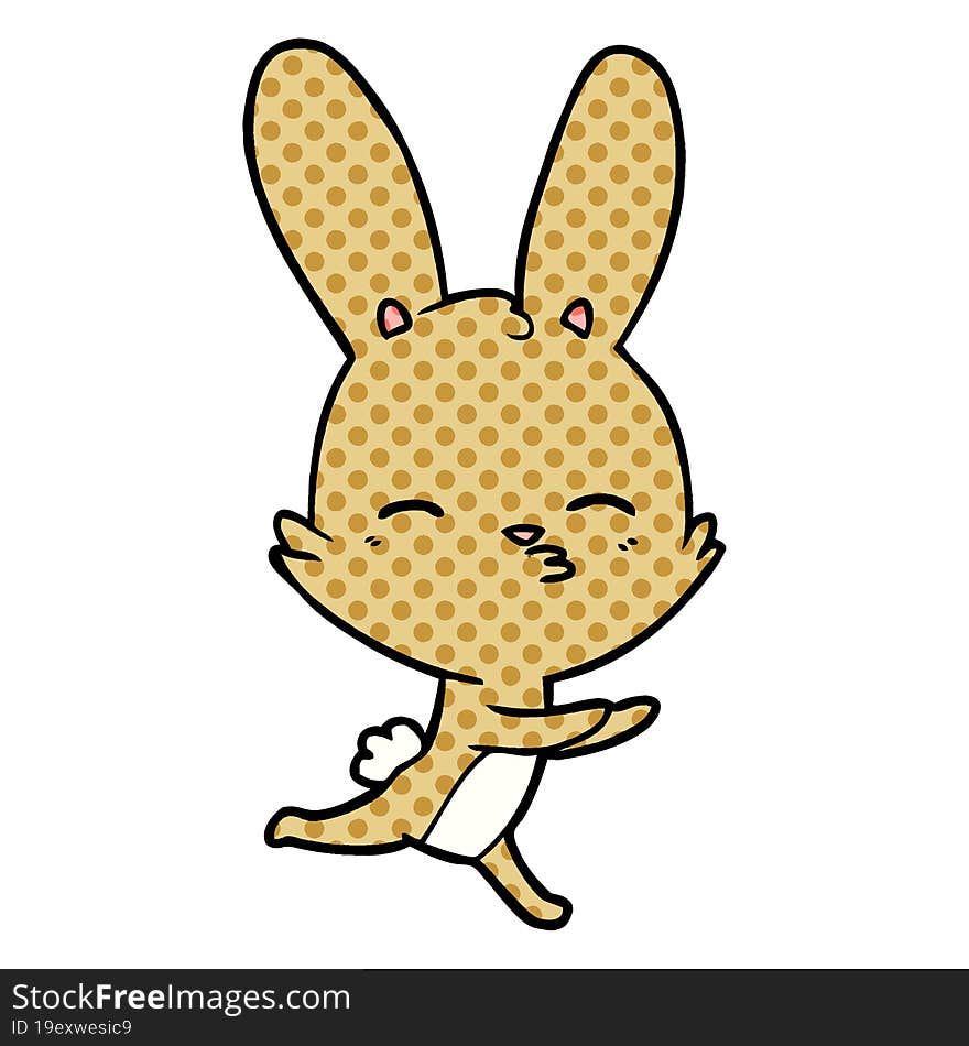 curious bunny cartoon. curious bunny cartoon