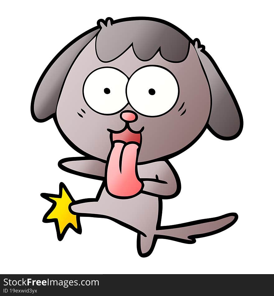 cute cartoon dog. cute cartoon dog