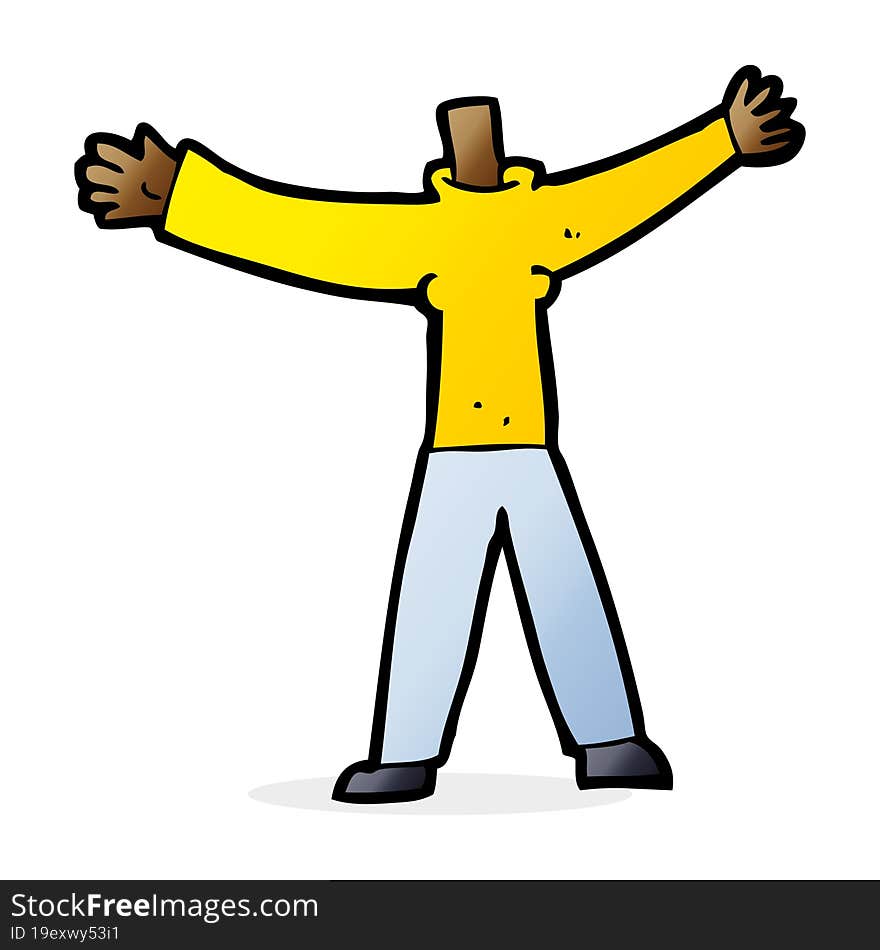 Cartoon Headless Body (mix And Match Cartoons Or Add Own Photo