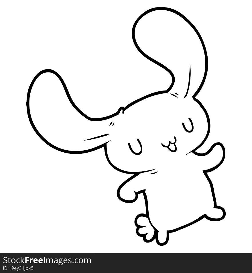 cartoon rabbit. cartoon rabbit