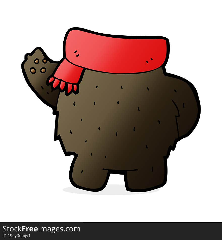 cartoon black bear body (mix and match or add own photos