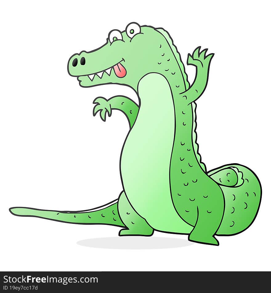 cartoon crocodile