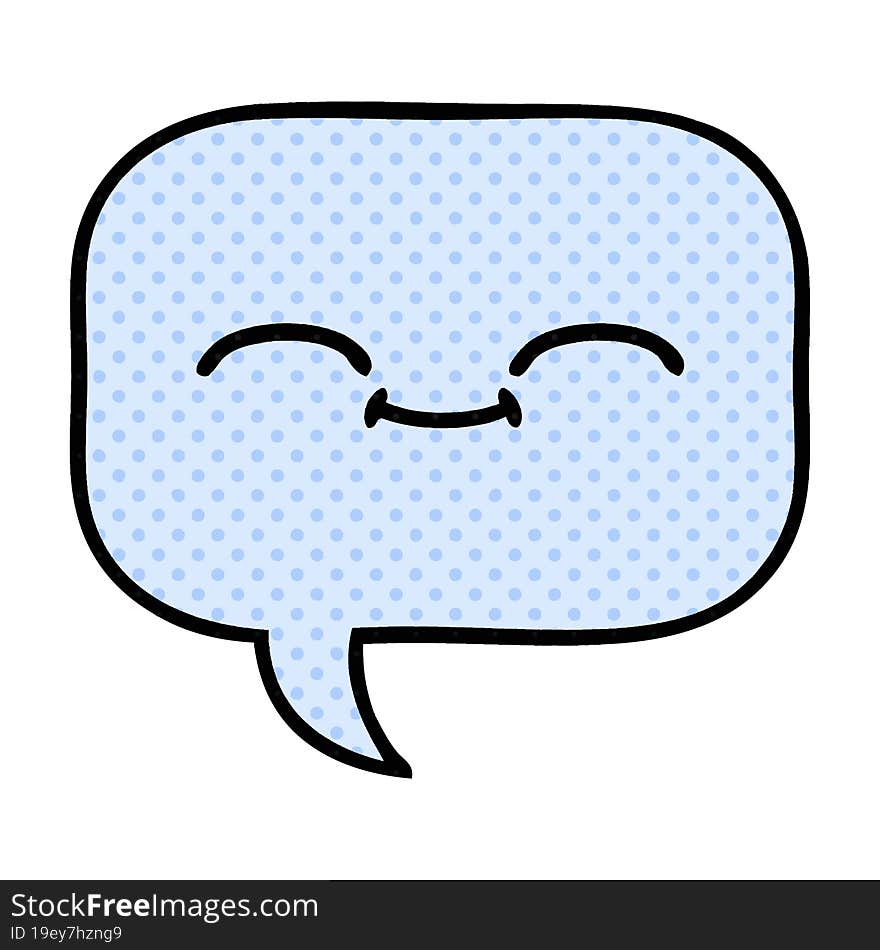 comic book style cartoon speech bubble