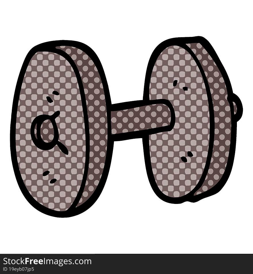 Cartoon Doodle Gym Weights