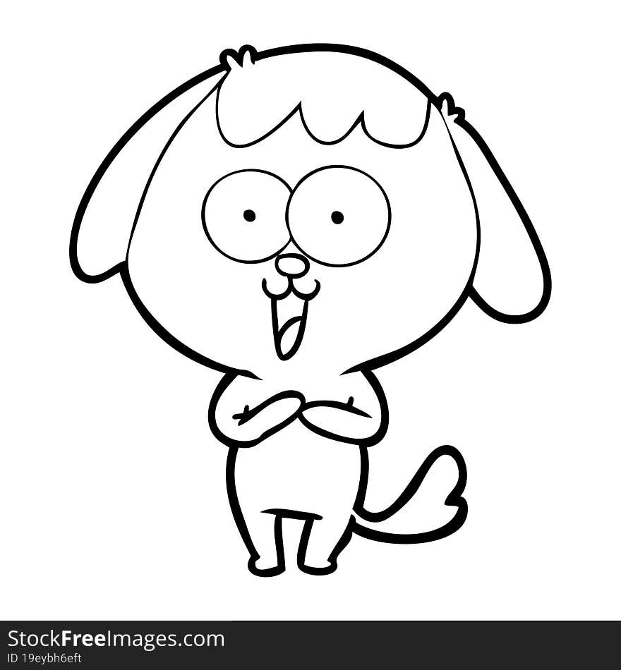 cute cartoon dog. cute cartoon dog