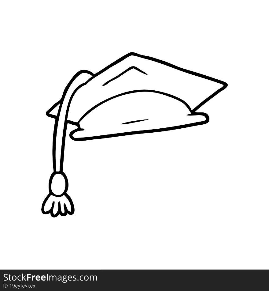 cartoon graduate cap. cartoon graduate cap