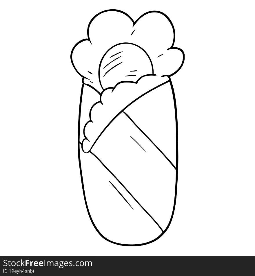 cartoon sleeping bag. cartoon sleeping bag