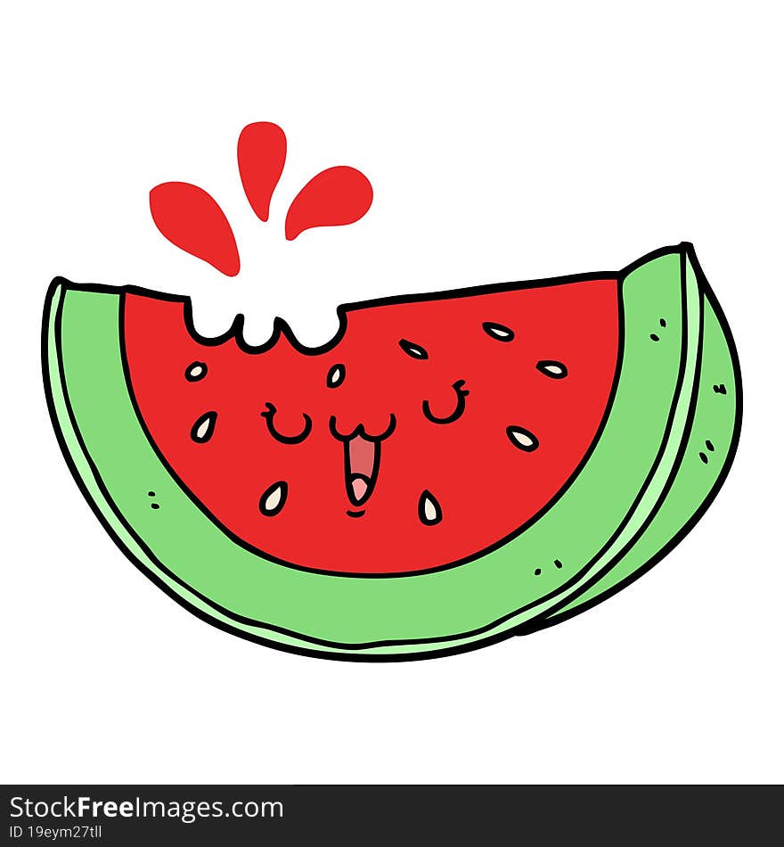 cartoon watermelon