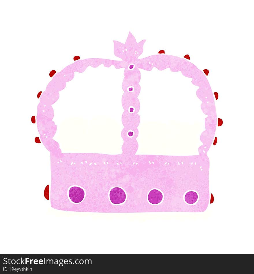 cartoon pink crown