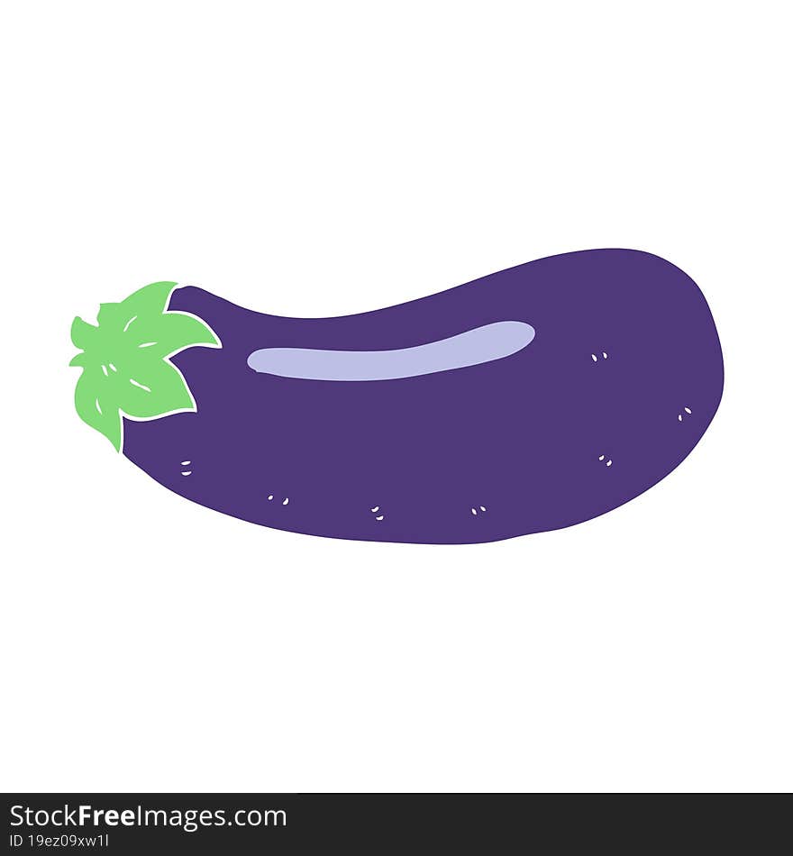 flat color illustration of eggplant. flat color illustration of eggplant