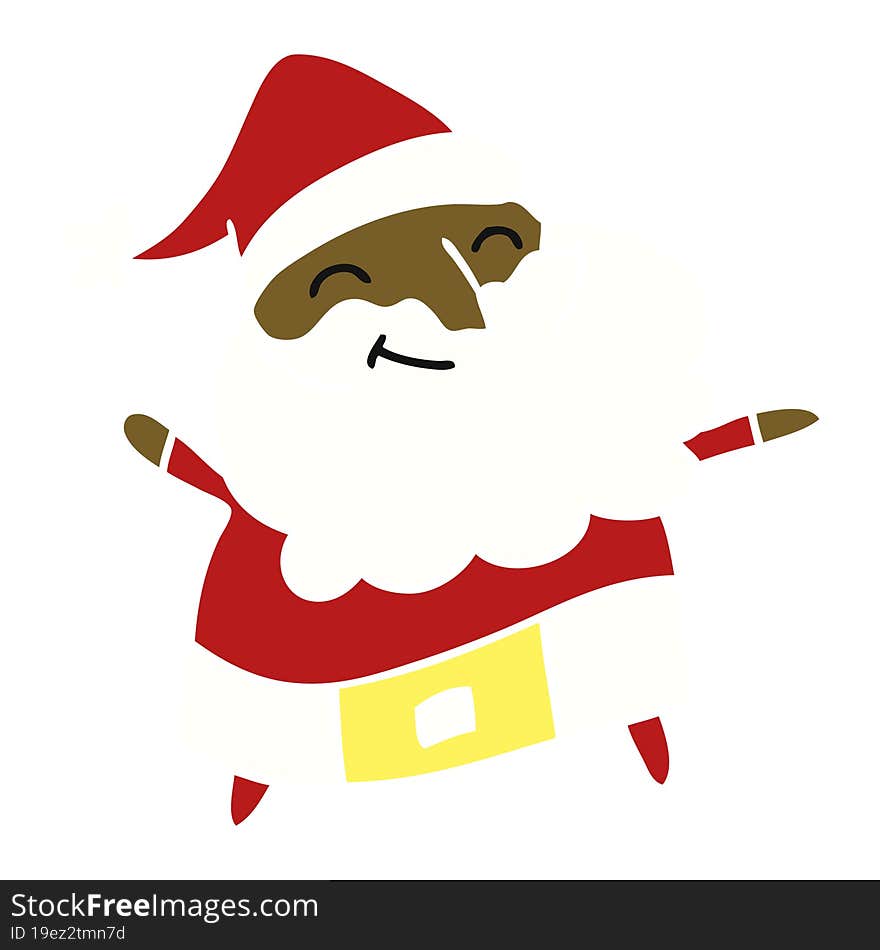 cartoon of a jolly father christmas