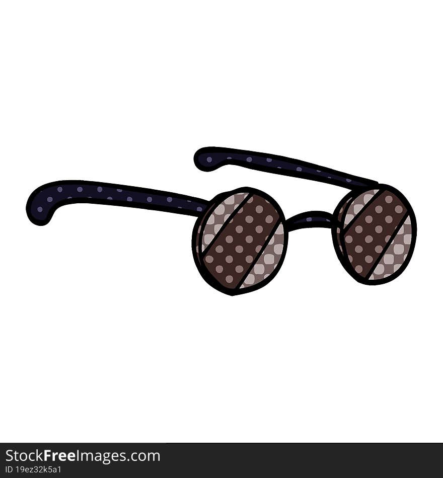 cartoon doodle spectacles